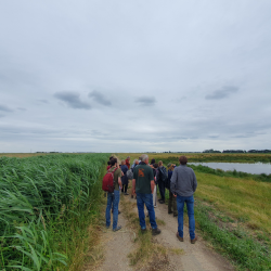People Stamding on Bank at Lady Fen